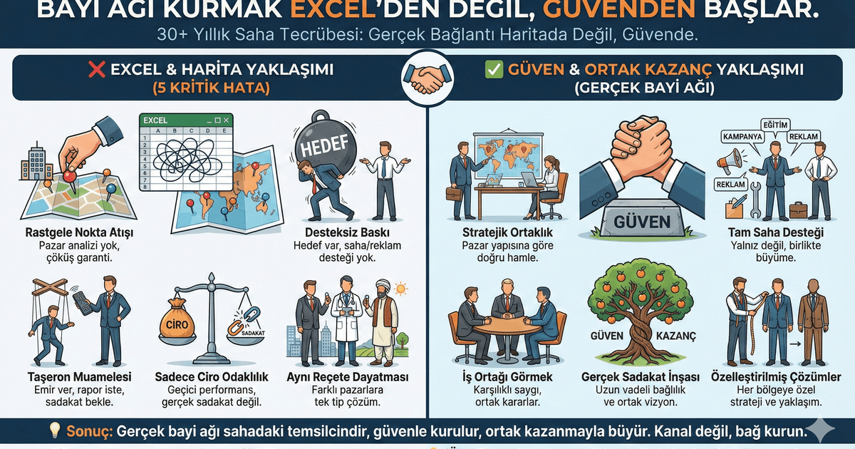 "Bayi ağı kurmak Excel'den değil, güvenden başlar."