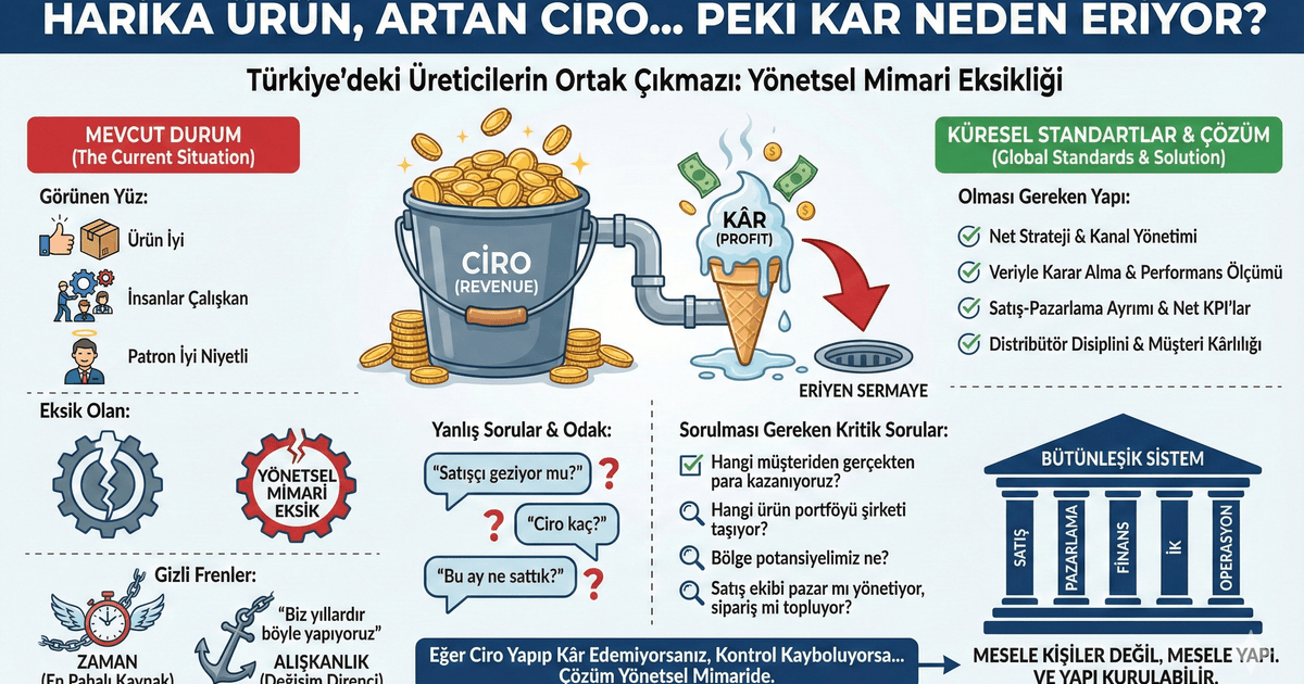 Harika ürününüz var, Ciro da geliyor. Ama şirket büyürken kâr eriyor mu?